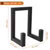 Picowe Vinyl Record Storage Holder, Black LP Display Rack Organizer, Metal Record Stand (1 Pack) view 2