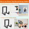 Picowe Vinyl Record Storage Holder, Black LP Display Rack Organizer, Metal Record Stand (1 Pack) view 3