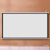 30" , 40" , 50" , 60" , 72" Manual Pull Down Projector Screen White, Indoor Outdoor Moive Projector Screen,Video Screen For Home Meeting Room Classroom Restaurant Bar, Wall/Ceiling Mount(16:9,60") view 1