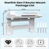 ASIEIT Gen 3 Mount, 2-in-1 Gen 3 Router Mount and Power Supply Mounting Kit, Space-Saving Wall Mount for Gen 3, Easy Installation for RV, Offices, Home, or Boats view 2