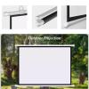 30" , 40" , 50" , 60" , 72" Manual Pull Down Projector Screen White, Indoor Outdoor Moive Projector Screen,Video Screen For Home Meeting Room Classroom Restaurant Bar, Wall/Ceiling Mount(16:9,50") view 2