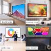 30" , 40" , 50" , 60" , 72" Manual Pull Down Projector Screen White, Indoor Outdoor Moive Projector Screen,Video Screen For Home Meeting Room Classroom Restaurant Bar, Wall/Ceiling Mount(16:9,50") view 4