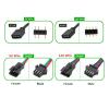 ACGTUY Motherboard RGB SYNC Adapter Cable 5V 3Pin 12V 4Pin JST SM Cable Black Sleeved Compatible with The RGB Strip Light(30cm,5V 3P SM M) view 2