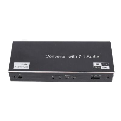 8K 60Hz 1x2 HDMI Splitter, 8K 60Hz 4K 120Hz 3D HD Display Interface Splitter, 40Gbps HDMI Splitter 1 in 2 Out for HDTV STB DVD Projector PC Game Machine (US)