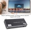8K 60Hz 1x2 HDMI Splitter, 8K 60Hz 4K 120Hz 3D HD Display Interface Splitter, 40Gbps HDMI Splitter 1 in 2 Out for HDTV STB DVD Projector PC Game Machine (US) view 2