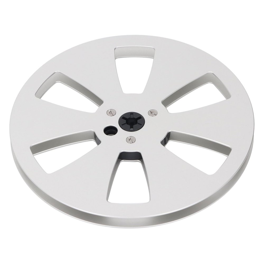 Sound Tape Empty Reel 1/4 7in Metal Aluminum for TEAC Tape Recorder Opening Machine Parts (silver)