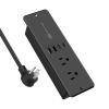 20W Recessed Power Strip with 15W Wireless Charger, Furniture Flush Mount Power Strip with 4 USB Ports (2 USB-C), Recessed Outlet for Home, Office(10FT Cable) view 1