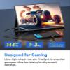 2.5K 144Hz Portable Gaming Monitor 16", 2560x1600, Plug & Play, 100% sRGB, 500nits, 16:10, Eye Care Second Computer Display with Speakers for Laptop, PC, Mac, P-S4/5, Sw-tch, X-BO, USB-C/HDMI, (K16G) view 4