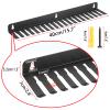 Kokone 19 Cable Slot Cable Hanger and Organizer, Wall Mounted Cable Hanger,Iron Cable Rack-Slots Width from 5 to 9mm for Cord Management,Black view 3