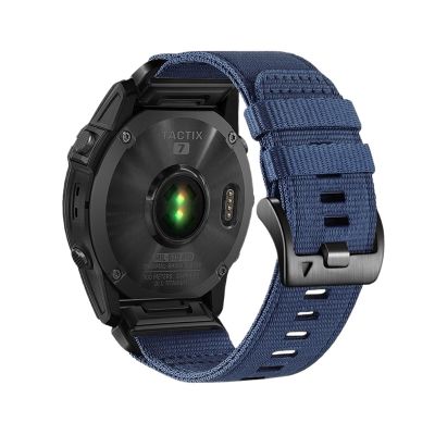 22 26MM Nylon Woven Strap For Garmin Tactix7pro Fenix 8 E 7X 7 Pro 6X 6 5X 5Plus Quick Fit Wristband(Blue,22mm(Epix Gen 2))