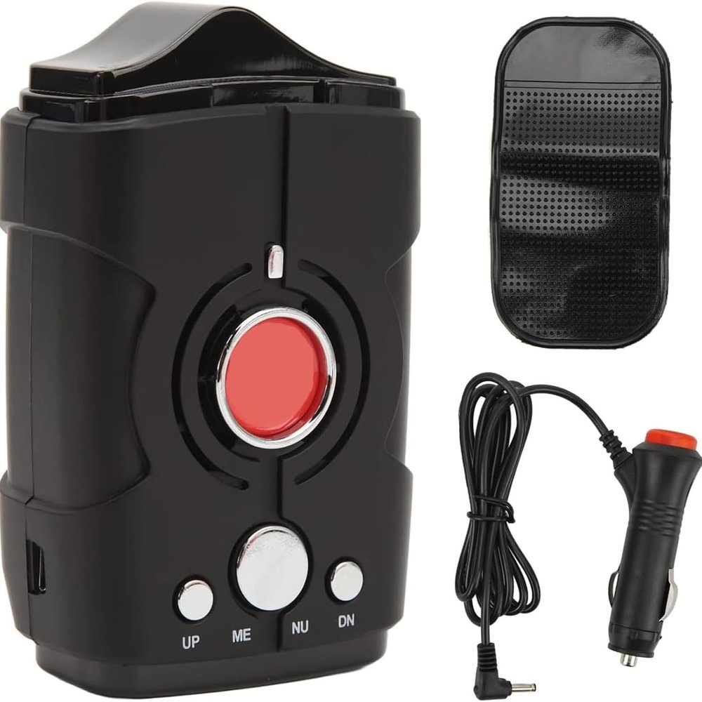 RMLYJ Extreme Range Speed Camera Detector, 360 Radar Detector for Cars with Speed & Voice Alert, Anti-Speed Trap, Quick Reaction, Red-Light Cameras, and Full Road Coverage