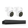 4K Surveillance System 8MP 4MP Two Way Audio Colorful Nightvision PTZ POE AI 8CH P2P NVR Video Surveillance Kit(1T,8CH 8MP with 2 Cam) view 1