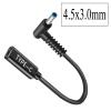 100W USB C to DC Adapter 4.5x3.0mm Cable, USBC 4.5x3.0mm 19.5V Adapter, USB C to 4.5x3.0mm Adapter Made for HP Elitebook Probook Spectre Chromebook Stream Envy Laptop Series view 2