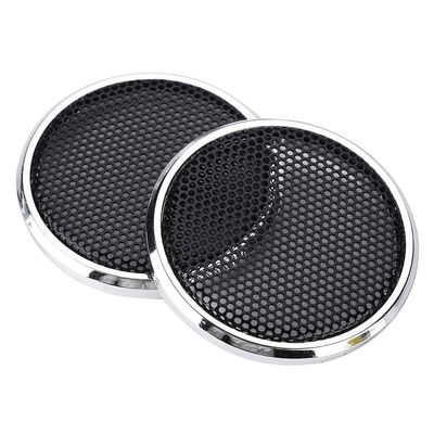 2 PCS I Speakers Decoration Protective Grills Cover Steel Mesh Case Have Speakers or Car Speakers This is Suitable Wide Speaker Steel Mesh Case Speaker Speaker Deco Mesh Covers I