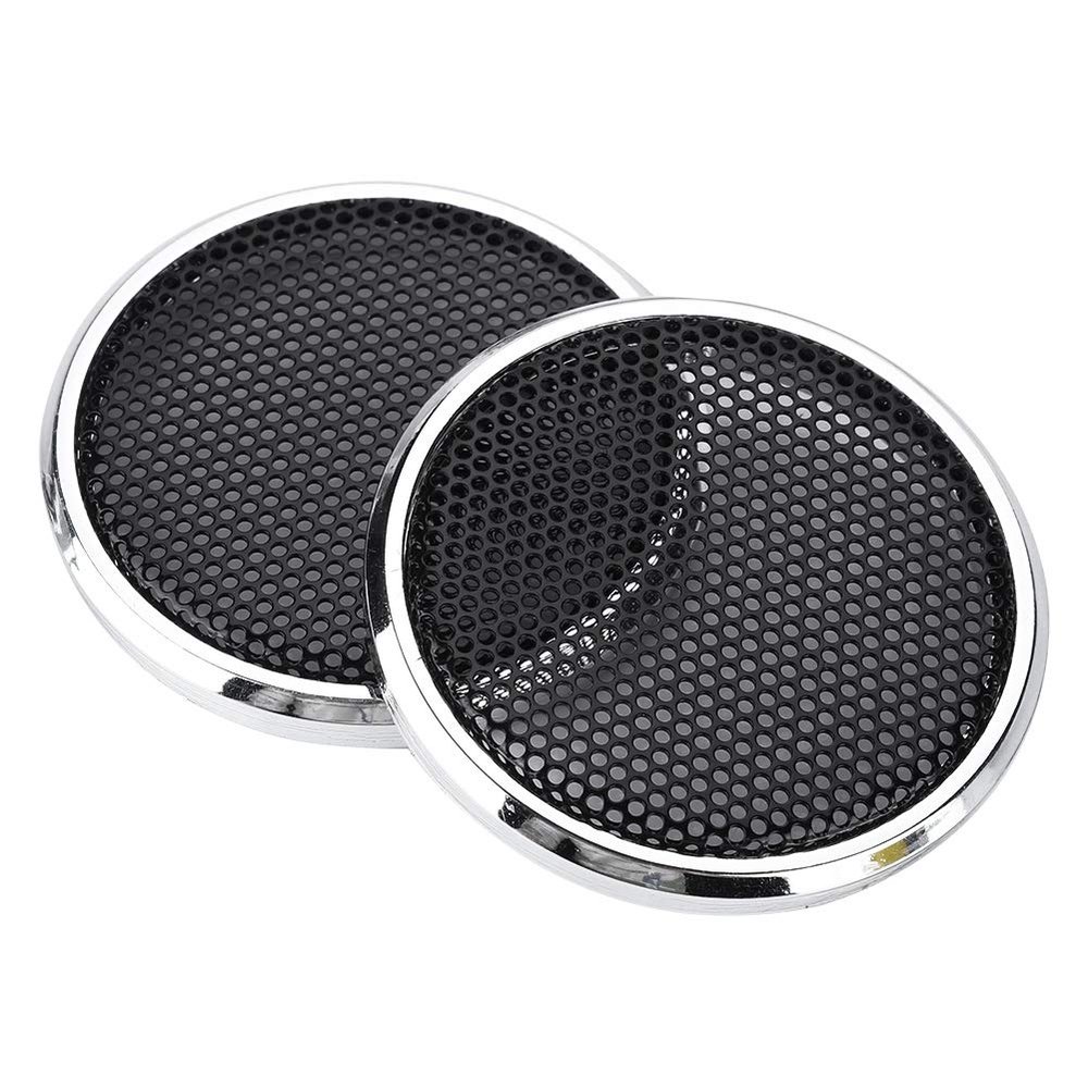 2 PCS I Speakers Decoration Protective Grills Cover Steel Mesh Case Have Speakers or Car Speakers This is Suitable Wide Speaker Steel Mesh Case Speaker Speaker Deco Mesh Covers I