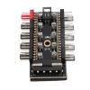 Fan Controller Pc, Pc Chassis Fan Hub 10 Port 12V 4 Pin Fan CPU Cooling Fan PWM Hub Pc Fan Controller Fan Hub for Computer Motherboard (Big 4P Power) view 2