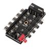 Fan Controller Pc, Pc Chassis Fan Hub 10 Port 12V 4 Pin Fan CPU Cooling Fan PWM Hub Pc Fan Controller Fan Hub for Computer Motherboard (Big 4P Power) view 3