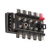 Fan Controller Pc, Pc Chassis Fan Hub 10 Port 12V 4 Pin Fan CPU Cooling Fan PWM Hub Pc Fan Controller Fan Hub for Computer Motherboard (Big 4P Power) view 4
