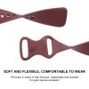 3 PACK Sport Band Compatible with Fitbit Sense 2 / Versa 4, Classic Soft Straps for Fitbit Sense / Versa 3 Smart Watch (Small, Navy Blue/Wine Red/Black) view 4