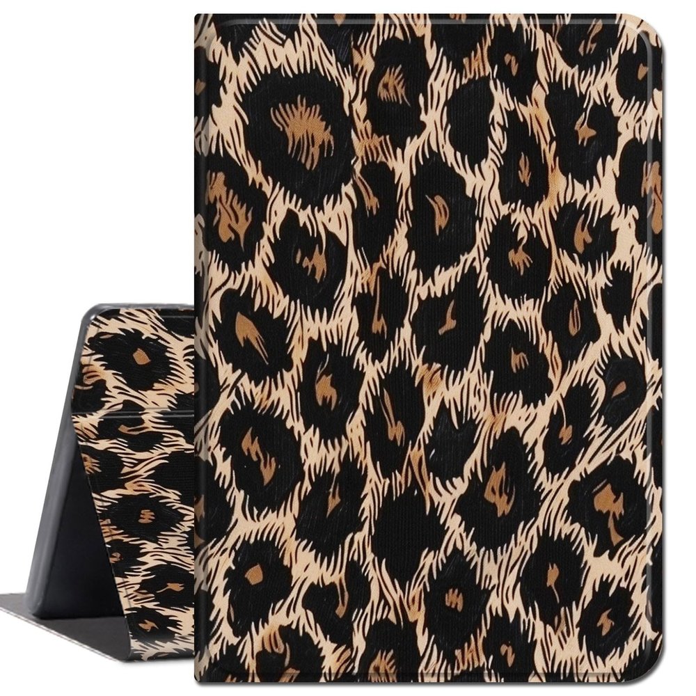 for iPad Mini 7 (A17 Pro) Case 2024,for iPad Mini 6 Case 2021,8.3-inch iPad Mini 7th/6th Generation Case,Slim Lightweight Smart Shell Stand Cover with Auto Wake/Sleep,Leopard Print