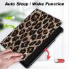 for iPad Mini 7 (A17 Pro) Case 2024,for iPad Mini 6 Case 2021,8.3-inch iPad Mini 7th/6th Generation Case,Slim Lightweight Smart Shell Stand Cover with Auto Wake/Sleep,Leopard Print view 3