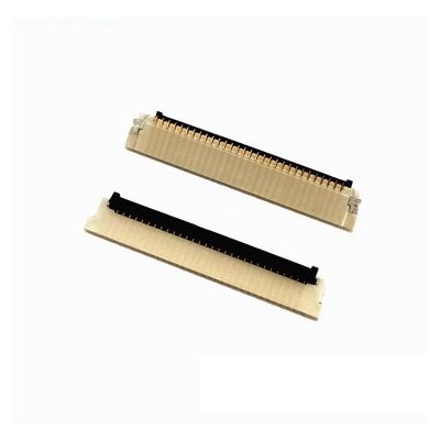 Chunsu 5Pcs 30Pin Fpc/Ffc Flip-Open Type Cable Socket 0.8mm for LCD Screen, H1.5mm 6783K-F30N-00L Plating