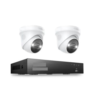 QDVOPHZA 8CH Expand 16CH 4K PoE Security IP Cameras CCTV System 8MP 5MP Person Vehicle Detection Outdoor Video Surveillance Cams Kit(None,4K NVR 2pcs 5MP Cams)