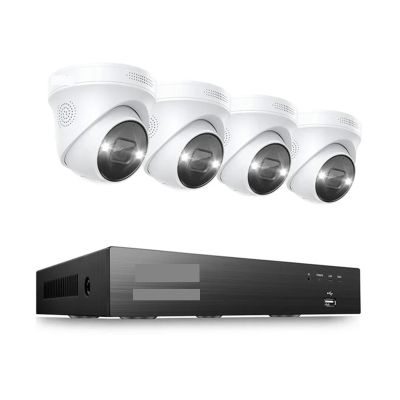 QDVOPHZA 8CH Expand 16CH 4K PoE Security IP Cameras CCTV System 8MP 5MP Person Vehicle Detection Outdoor Video Surveillance Cams Kit(None,4K NVR 4pcs 8MP Cams)
