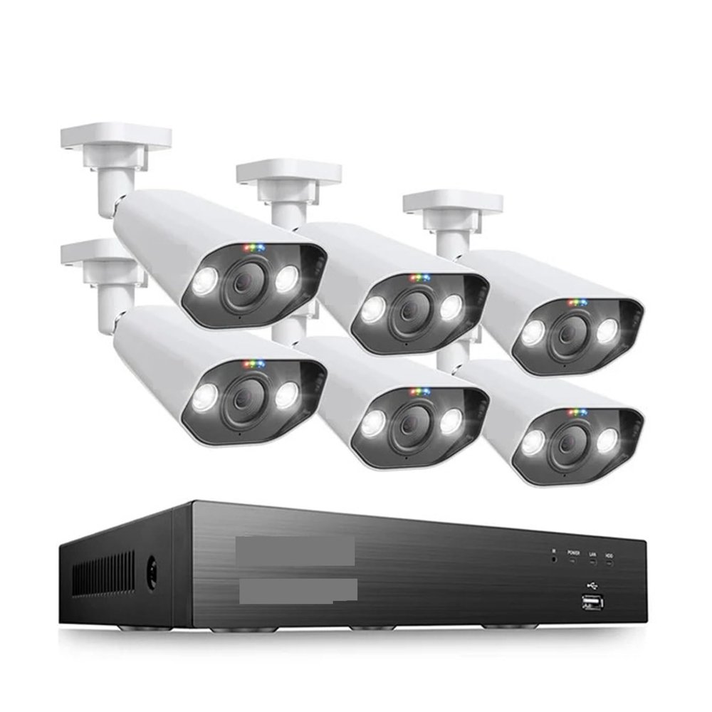 8CH 5MP PTZ Security POE IP Camera System Two Way Audio AI Face Detect 8MP NVR Kit CCTV Home Outdoor Video Surveillance Set(None,5MP 6pcs Bullet Cams)