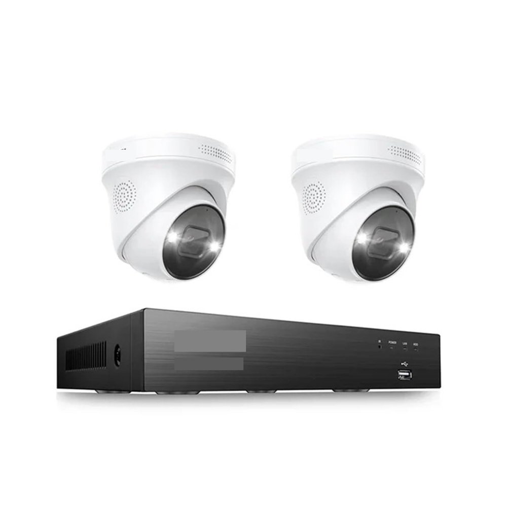 QDVOPHZA 8CH Expand 16CH 4K PoE Security IP Cameras CCTV System 8MP 5MP Person Vehicle Detection Outdoor Video Surveillance Cams Kit(2T,4K NVR 2pcs 8MP Cams)