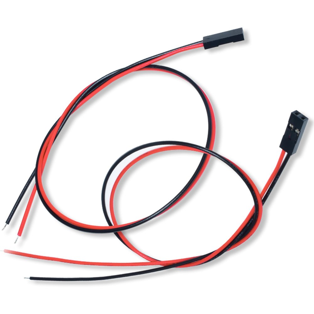ZSDZFYLLK 10 Pieces 2 Pin Single Head Female Jumper Wire 2.54mm Pitch Connector Length 30cm for 3D Printe