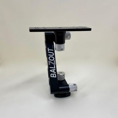 Balzout Black Aluminum 9" Bullet Base Aluminum Mount Fits Garmin Hummingbird Lowrance LGBB9