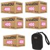 Arista EDU Ultra 400 35mm Black and White Negative Roll Film, 5-Pack, with Camera Bag view 1