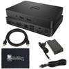 Dell WD15 130W Monitor Dock 4K USB-C - Dell Docking Station for Laptops with 130W AC Adapter + HDMI Cable + Microfiber Cloth (Renewed) view 1