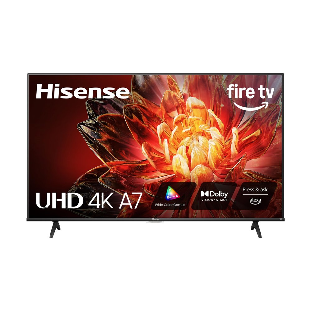 Hisense 50" Class A7 Series (50A7NF,2025 Model) 4K UHD Smart Fire TV, Voice Remote with Alexa, Wide Color Gamut, HDR10+, Dolby Vision, Dolby Atmos, Game Mode, ALLM, Stream Live TV Without Cable