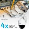 Pyle Outdoor IP Camera Optical Zoom, HD 960p with 32g SD Storage, Weatherproof Wireless WiFi Home Security Surveillance, Outdoor PTZ Pan Tilt Dome and 4X Zoom, Smartphone App Monitoring view 3