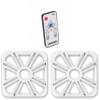 Kicker (2) 11L712GLW 12" White Grille w/LED for Solo Baric 11S12L7 Subwoofer Sub & 41KMLC Remote Bundle view 1