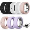 8 Pack Ultra-Thin Ring Protector Compatible with Oura Ring Gen 4/4 Ceramic/Oura Ring Gen 3, Silicone Oura Ring Cover Working Out Accessories Men Women, Direct Charging with Cover-L for 12 13 14 15 view 1