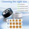 8 Pack Ultra-Thin Ring Protector Compatible with Oura Ring Gen 4/4 Ceramic/Oura Ring Gen 3, Silicone Oura Ring Cover Working Out Accessories Men Women, Direct Charging with Cover-L for 12 13 14 15 view 2