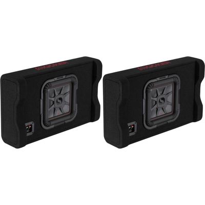 KICKER (2 49L7TDF102 Down-Firing 10" L7T 2-Ohm Subwoofer Enclosure Bundle