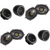 Kicker (2) 46CSC684 CS-Series CSC68 6x8-Inch (160x200mm) Coaxial Speakers, 4-Ohm (Pair) & (2) 46CST204 CS-Series CST20 .75-inch (20mm) Tweeters with Crossovers Bundle view 1