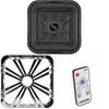 Kicker 46L7T104 L7T L7-Thin 10-Inch (25cm) Subwoofer, Dual Voice Coil, 4-Ohm, 500 Watt w/Chrome LED Grill & Remote Bundle view 1