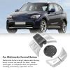 Grcfumo 6Pcs Car Multimedia Control Button, Media Button Remote Control, Car Center Console Touch Knob Button Cover for E70 X5 20062013 (Silver Plated) view 2
