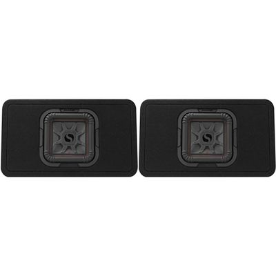 KICKER (2 46TL7T82 TL7T 8" (20cm) Solo-Baric Subwoofer in Thin Profile Enclosure, 2-Ohm, 350 Watt Bundle
