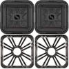 Kicker (2) 46L7T102 L7T L7-Thin 10-Inch (25cm) Subwoofer, Dual Voice Coil, 2-Ohm, 500 Watt w/Charcoal LED Grill Bundle view 1
