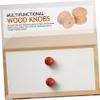 Beatifufu 100pcs Mushroom Shape Wood Knobs Unfinished Pulls Handles for Dresser Cabinet Door Hardware view 3