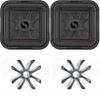 Kicker (2) 46L7T102 L7T L7-Thin 10-Inch (25cm) Subwoofer, Dual Voice Coil, 2-Ohm, 500 Watt w/Cast Aluminum Grill Bundle view 1