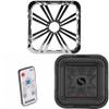 Kicker 46L7T102 L7T L7-Thin 10-Inch (25cm) Subwoofer, Dual Voice Coil, 2-Ohm, 500 Watt w/Chrome LED Grill & Remote Bundle view 1