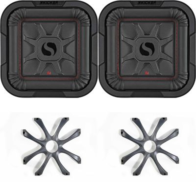 KICKER 46L7T82 L7T 8 in 2-Ohm 350 Watt 2-Subwoofer Bundle