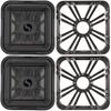 Kicker (2) 46L7T122 L7T L7-Thin 12-Inch (30cm) Subwoofer, Dual Voice Coil, 2-Ohm, 600 Watt w/Charcoal LED Grill Bundle view 1